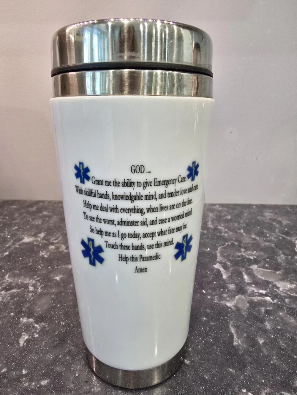 Paramedic EMT First Responder Travel Tumbler Thermos Mug